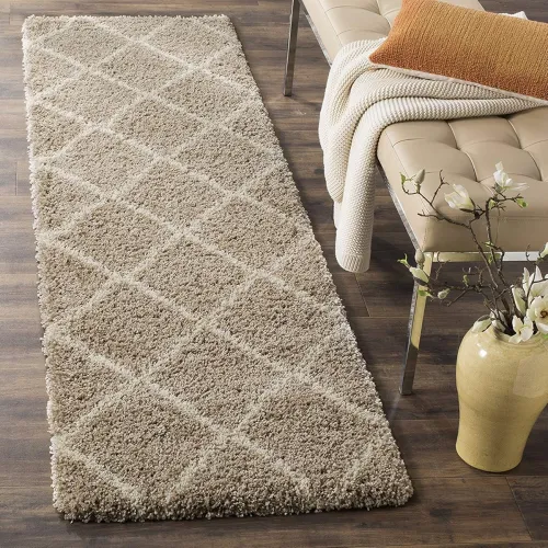 Image of Premium Antiskid Shaggy Carpet (Beige Box, 1.5x3 Feet)