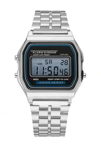 Image of Premium Digital Square Dial Unisex Wrist Watch for Men & Women | Vintage 4-Color Display | 