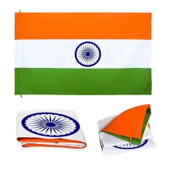 Premium Fabric Indian Flag (National Flag of India Size 20x30 inch)