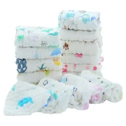 Premium Muslin Baby Burp Cloths