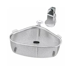 Premium Silver Kitchen Sink Strainer Basket – Durable Stainless Steel Drain Protector with Fine Mesh for Food Waste Capture, Anti‑Clog Design, Easy Installation, Fits Standard 1‑Piece Pack