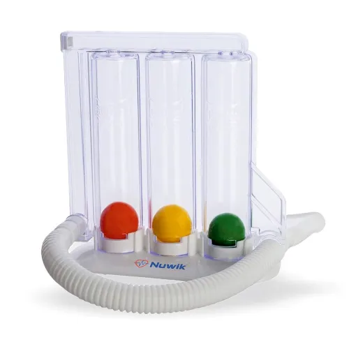 Image of Premium Spirometer for Breathing Exercise Respirometer Lung Exerciser Washable