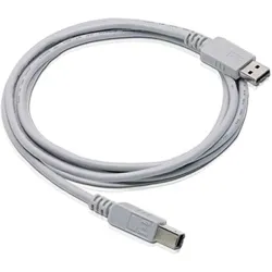 PremiumAV 1.5-Meter USB Printer Cable White – USB 2.0 Type A to B Connector for Printers, Scanners, Copiers, Compatible with Windows Mac Linux, High-Speed Data Transfer, Durable Flexible Jac...