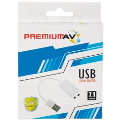 PremiumAV USB 2.0 Virtual 7.1 Channel External Sound Card Adapter