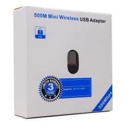 PremiumAV Wireless USB Network Adapter Wi-Fi Receiver for Laptop PC Mac Windows Chromebook Black