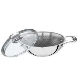 Prestige 1.6L Tri-Ply Stainless Steel Hexamagic Kadai with Lid