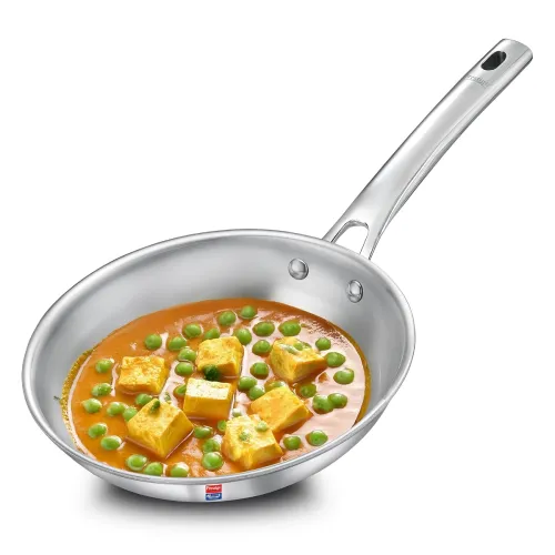 Image of Prestige 18cm/0.8L Tri-Ply Stainless Steel Splendid Fry Pan| Gas and Induction Compatible |