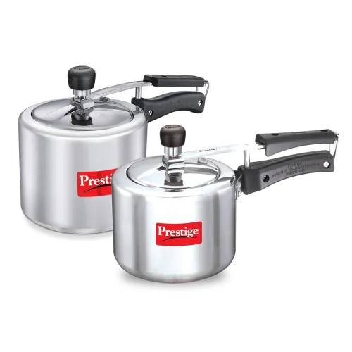 Image of Prestige 3L+2 Litres Nakshatra inner Lid Aluminium combo Pressure Cooker 