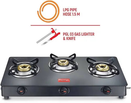 Image of Prestige Atlas Plus 3-Burner Gas Stove