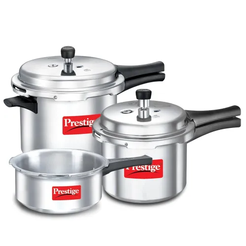 Image of Prestige 2L+3L+5 Litres Aluminium Combo Pressure Cooker 