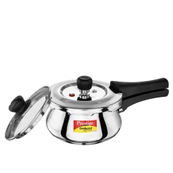 Prestige Deluxe Alpha Svachh Stainless Steel Pressure Cooker 1.5L