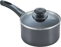 Prestige Granite Milk Pan 16 cm diameter with Lid 1.5 L capacity (Aluminium, Non-stick, Induction Bottom)