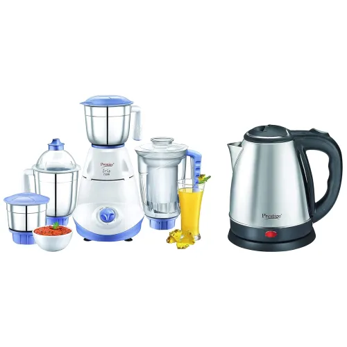 Image of Prestige Iris Mixer Grinder (750 Watt)+Electric Kettle PKOSS (1500watts, 1.5Ltr)