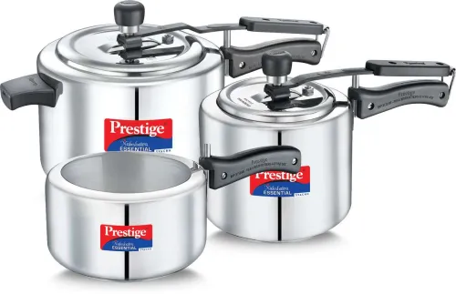 Image of Prestige Nakshatra Stainless Steel Pressure Cooker Set