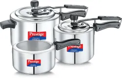 Prestige Nakshatra Stainless Steel Pressure Cooker Set