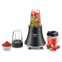 Prestige Nutri-Zen Mixer Grinder with 3 Polycarbonate Jars – Big - 1000ml | Sipper with Handle - 700ml | Small - 700ml |Compact & Powerful Blender for Juices, Shakes & More