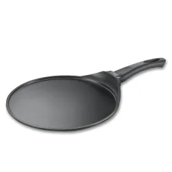 Prestige Omega Die-Cast Plus Aluminium Non-Stick Tawa 27 cm, Black
