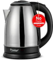 Prestige PKOSS 1.8 Electric Kettle (1.8 L, Silver, Black)