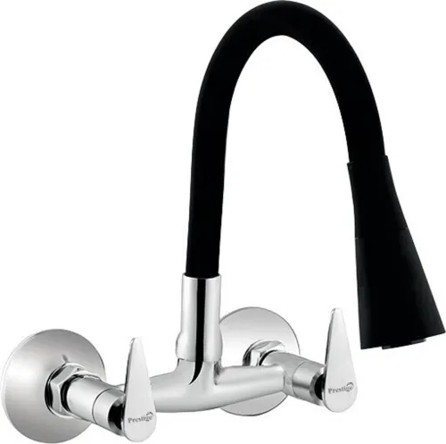Image of Prestige Snow Dual Black Kitchen Sink Mixer