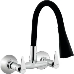 Prestige Snow Dual Black Kitchen Sink Mixer
