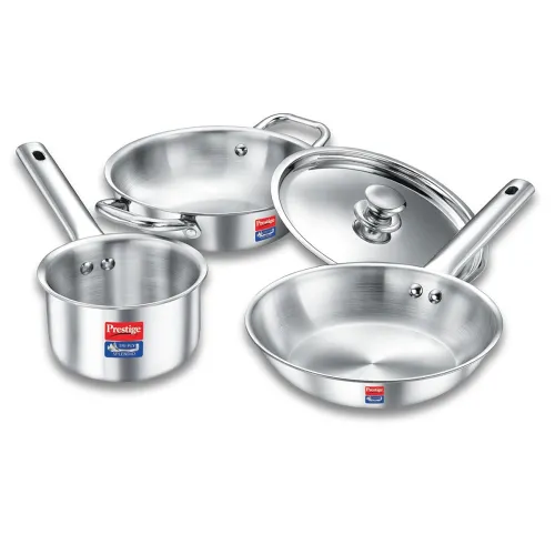 Image of Prestige Triply Splendid 4-Piece Cookware Set
