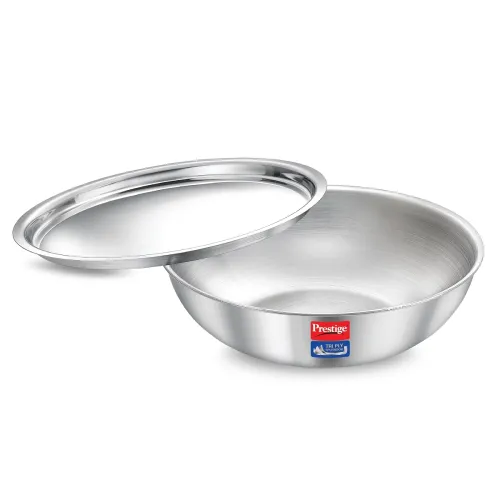 Image of Prestige Tri-Ply Stainless Steel Splendid Tasla with Lid (1.2L)