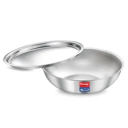 Prestige Tri-Ply Stainless Steel Splendid Tasla with Lid (1.2L)