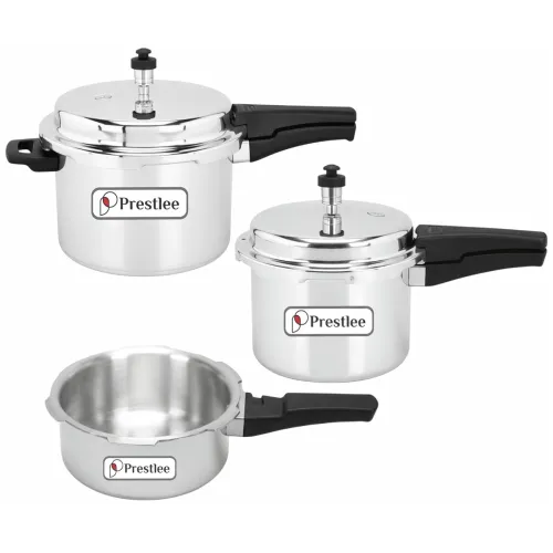 Image of Prestlee Aluminium 2, 3, 5 Litres Pressure Cooker | Induction Base