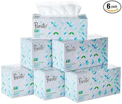 Image of Presto! 2 Ply Facial Tissue Box (1200 Pulls)