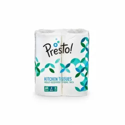 Amazon Brand - Presto! 2 Ply Kitchen Tissue Paper Roll