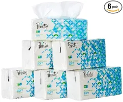 Amazon Brand - Presto! 2 Ply Facial Tissue Soft Pack