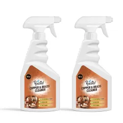 Presto! Copper & Brass Cleaner Spray 500ml pack of 2