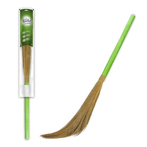 Image of Amazon Brand - Presto! Floor Grass Broom | Pack of 1, Green