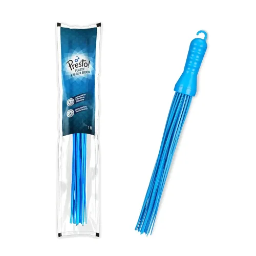 Image of Presto! Hard Bristle Plastic Broom – Blue