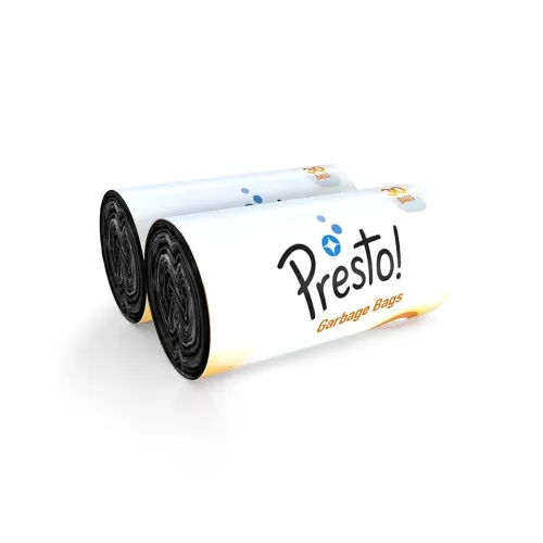 Image of Presto! Medium Black Plastic Garbage Bags Roll