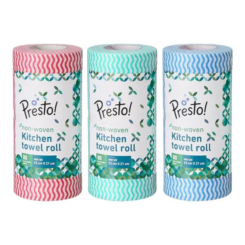 Image of Presto! Non-Woven Kitchen Towel Roll pack of 3