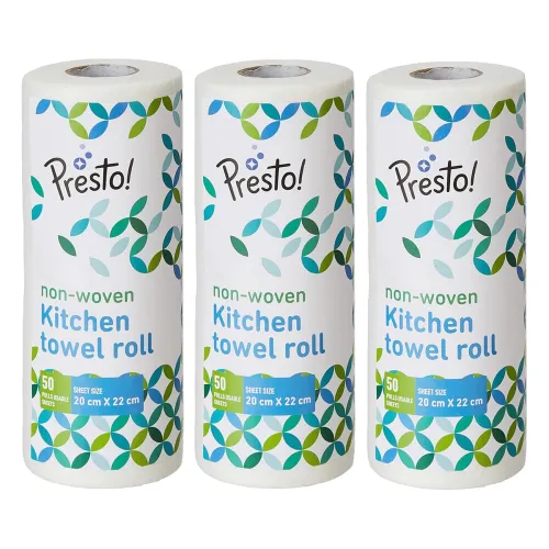 Image of Presto! washable kitchen towel roll 3-pack