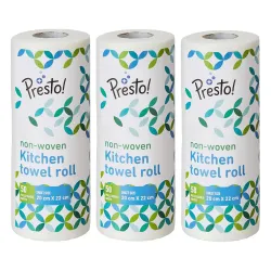 Presto! washable kitchen towel roll 3-pack