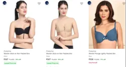 PrettyCat Womens Bras at minimum 79% Discount