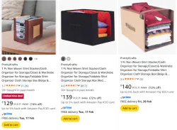 PrettyKrafts Foldable Storage Box Starting @ ₹129