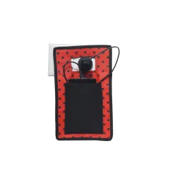 PrettyKrafts Mobile Holder during Charging - Travel Assist Stand - Mobile Carrying Bag/Accesory - Cellphone Cover_Black
