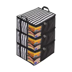 PrettyKrafts™ Presents Non Woven Saree Cover Storage Bags for Clothes with Premium Quality Combo Offer Saree Organizer f