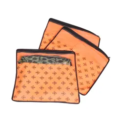 PrettyKrafts Saree Cover Set of 3 Designer Prints with Transparent Window