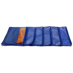 PrettyKrafts Saree Cover Set of 6 Designer Prints with transparent window_Blue