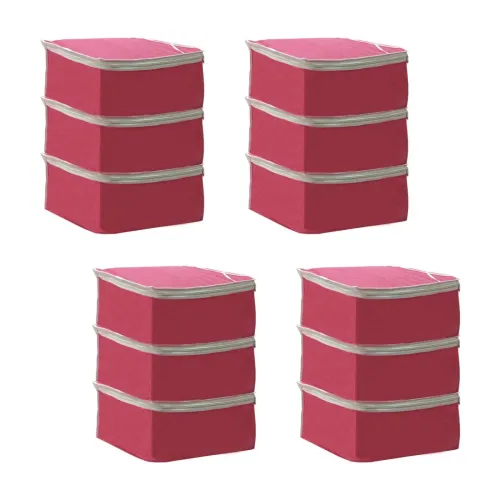 Image of PrettyKrafts Saree Cover Big Size /Wardrobe Organiser /Clothes Storage Bag | Storage Organizer Bag | Zip Closure and Tra