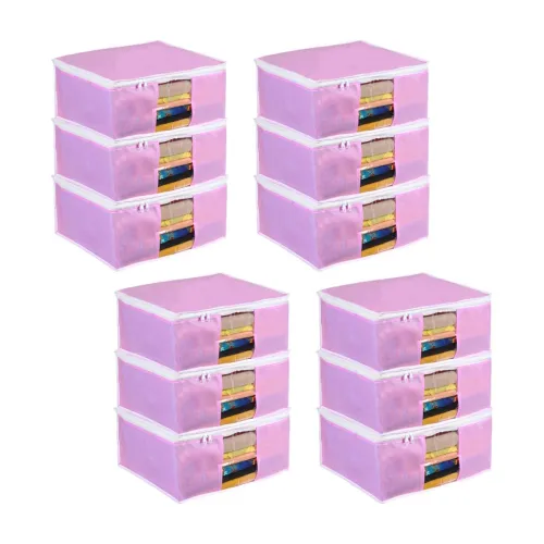 Image of Prettykrafts Set of 12 Non Woven Foldable Saree Cover