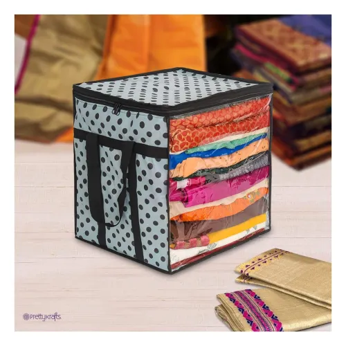 Image of PrettyKrafts XL Saree Storage Organizer Bag