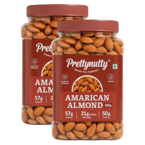 Image of PrettyNutty American Almonds 1kg – Premium Handpicked