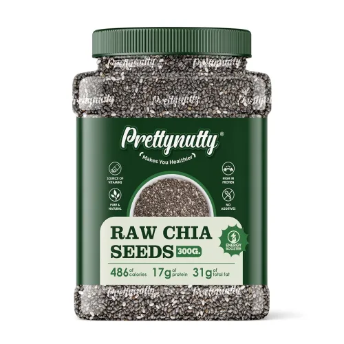 Image of PrettyNutty Chia Seeds 300g Jar Pack