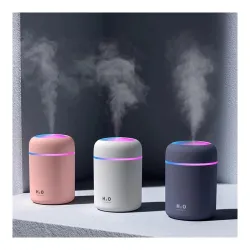 PREZONE H2O Diffuser with Colorful LED Lights for Home Office & Small Rooms, Portable Cool Mist Small Quiet Air Humidifier for Aroma Therapy, Ultrasonic Essential Oil Diffuser for Moisture (...